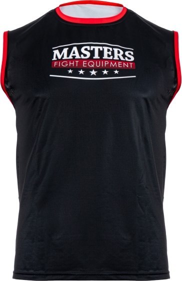 Koszulka do kick lightu MASTERS "HEXAGON" czarna (WAKO APPROVED)