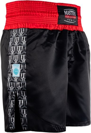 Spodenki do kick lightu MASTERS "HEXAGON" czarne (WAKO APPROVED)