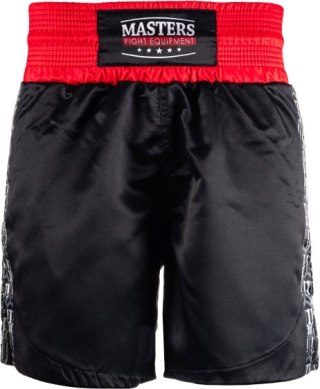 Spodenki do kick lightu MASTERS "HEXAGON" czarne (WAKO APPROVED)