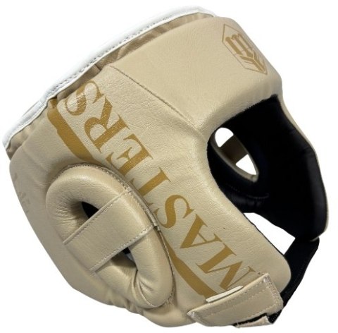Kask bokserski MASTERS KTOP-PU-MATT beżowy