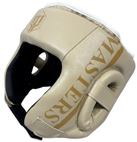 Kask bokserski MASTERS KTOP-PU-MATT beżowy