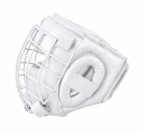 Kask bokserski z kratką KSS-4BPK biały