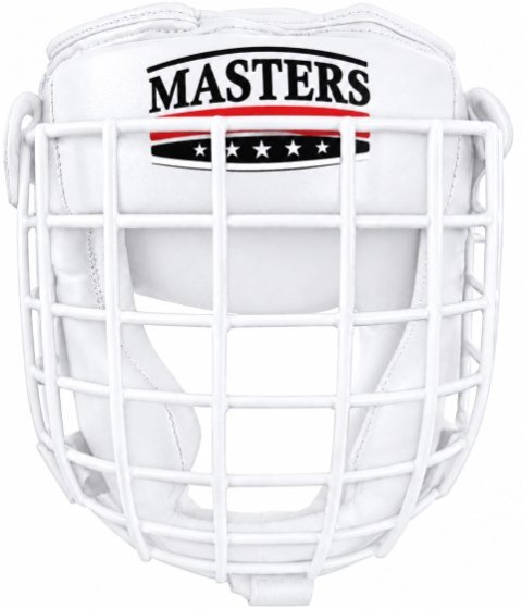Kask bokserski z kratką KSS-4BPK biały