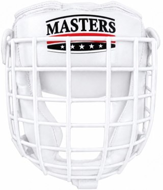 Kask bokserski z kratką KSS-4BPK biały