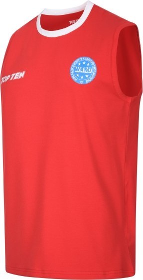 Koszulka bez rękawów do kick lightu TOP TEN "BASIC" (WAKO APPROVED)