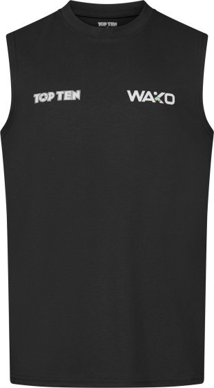 Koszulka bez rękawów do kick lightu TOP TEN "BASIC" (WAKO APPROVED)