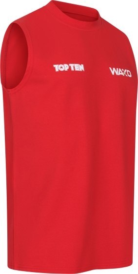 Koszulka bez rękawów do kick lightu TOP TEN "BASIC" (WAKO APPROVED)