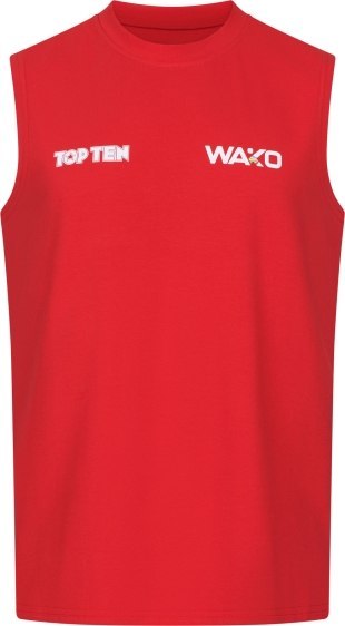 Koszulka bez rękawów do kick lightu TOP TEN "BASIC" (WAKO APPROVED)