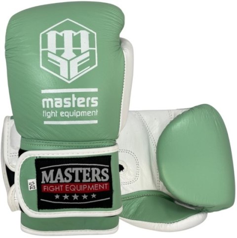 Rękawice bokserskie MASTERS RBT-PASTEL zielony