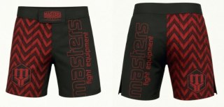 Spodenki do MMA MASTERS PULSE SMMA-P czarno-czerwone