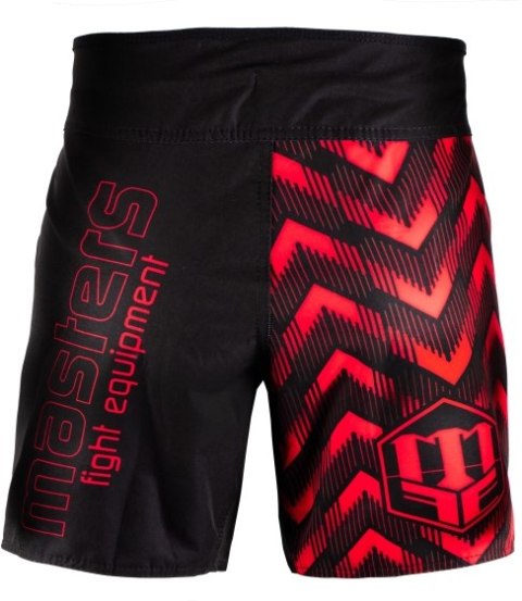 Spodenki do MMA MASTERS PULSE SMMA-P czarno-czerwone